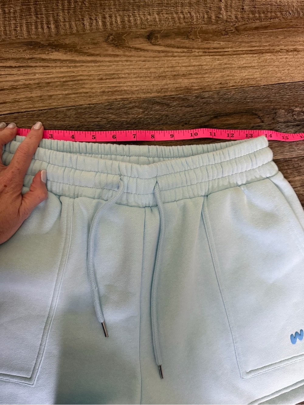 Wilo The Label Pale Blue Women's Lounge Shorts - Picture 5 of 6